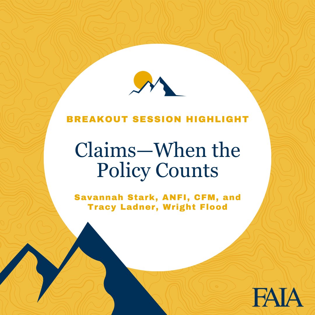 Next up for our #FAIAConv24 session spotlight is 'Caims—When the Policy Counts' with Savannah Stark and Tracy Ladner. Get all the details at faia.com/schedule.