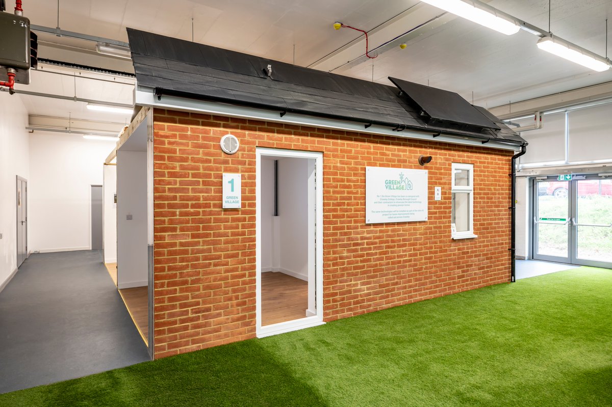 👀 Exciting news ... Our innovative Green Village project has been shortlisted for a national award! It's in the running for the @Aico_Limited & HomeLINK Community Awards, with the ceremony being held next week! Good luck to the team 🏆 #MadeatCrawley #Sustainability #community
