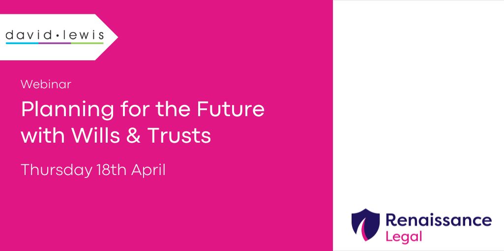 We are partnering with @davidlewisorg next Thursday for a free webinar. Stuart Price will explain how loved ones can protect means-tested benefits and have financial security for their child through the different types of Trust options available. ow.ly/Vvcz50RecKx