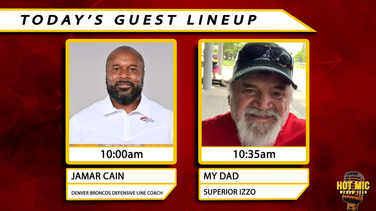 End your week with us and these guests! 9:20 am- @BSkunberg 9:35 am -@CoryProvus 10:00 am -@coachjcain 10:35 am -@DomIzzoWDAY's Dad 📺WDAY Xtra, KSFL-TV 📷inforum.com