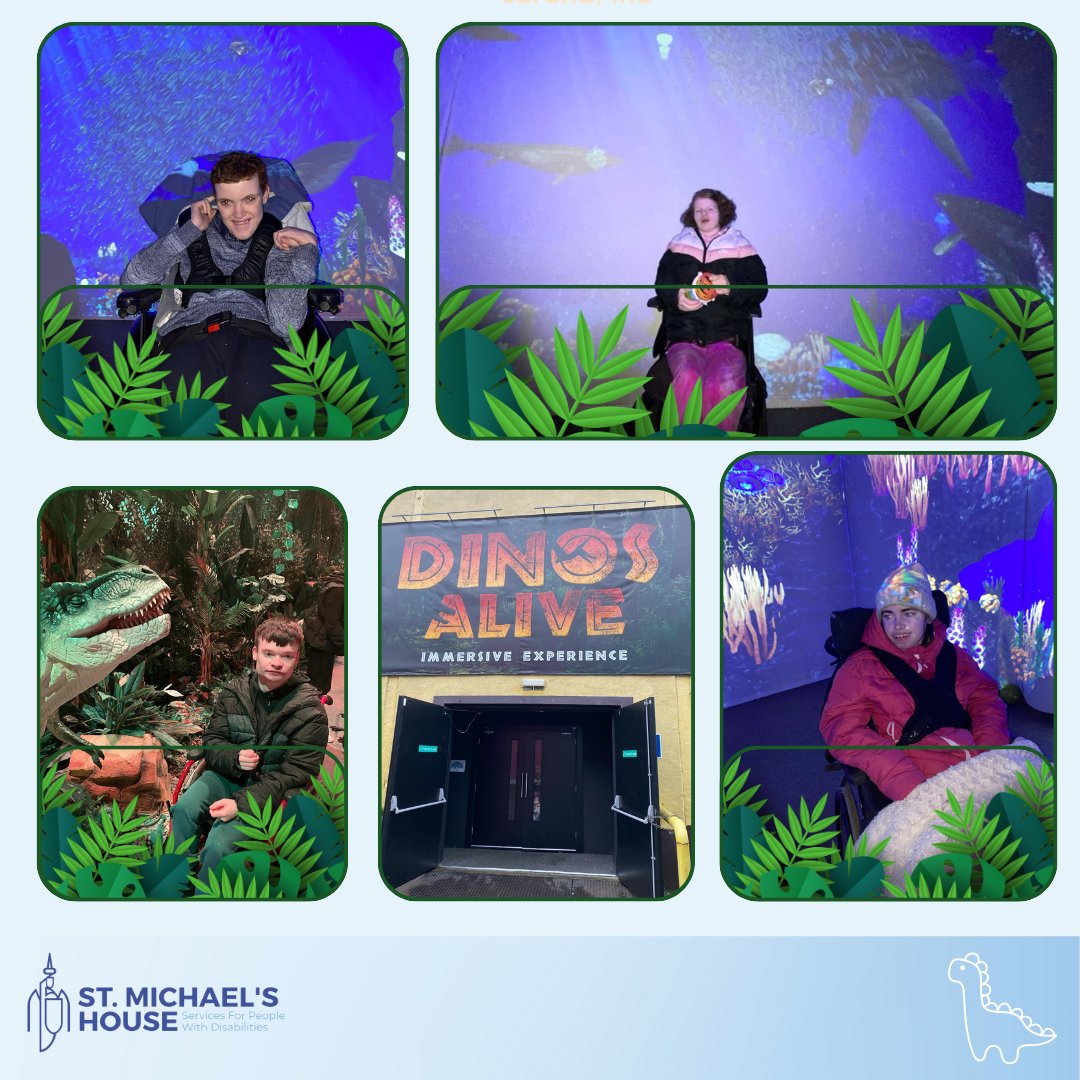 Our Chanel day service had the best time at the Dinos Alive experience in Artane! #SMHGoals #SMHValues #DinosAlive