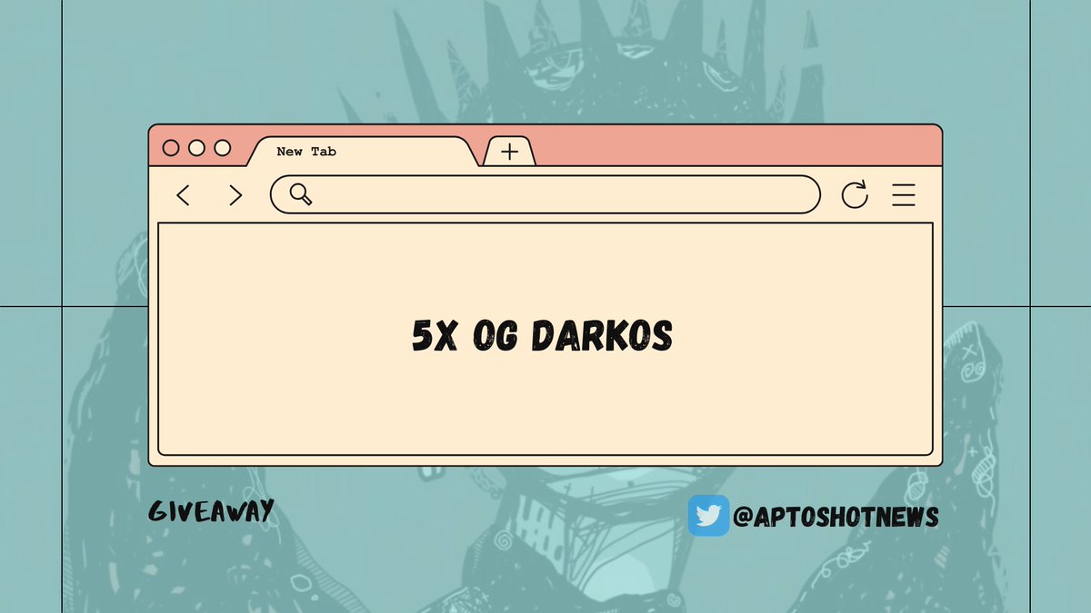 Giveaway of 5x OG spots @darkosNFT:

> Follow @darkosNFT and @AptosHotNews;
> Like & RT this tweet;
> Drop your wallet.