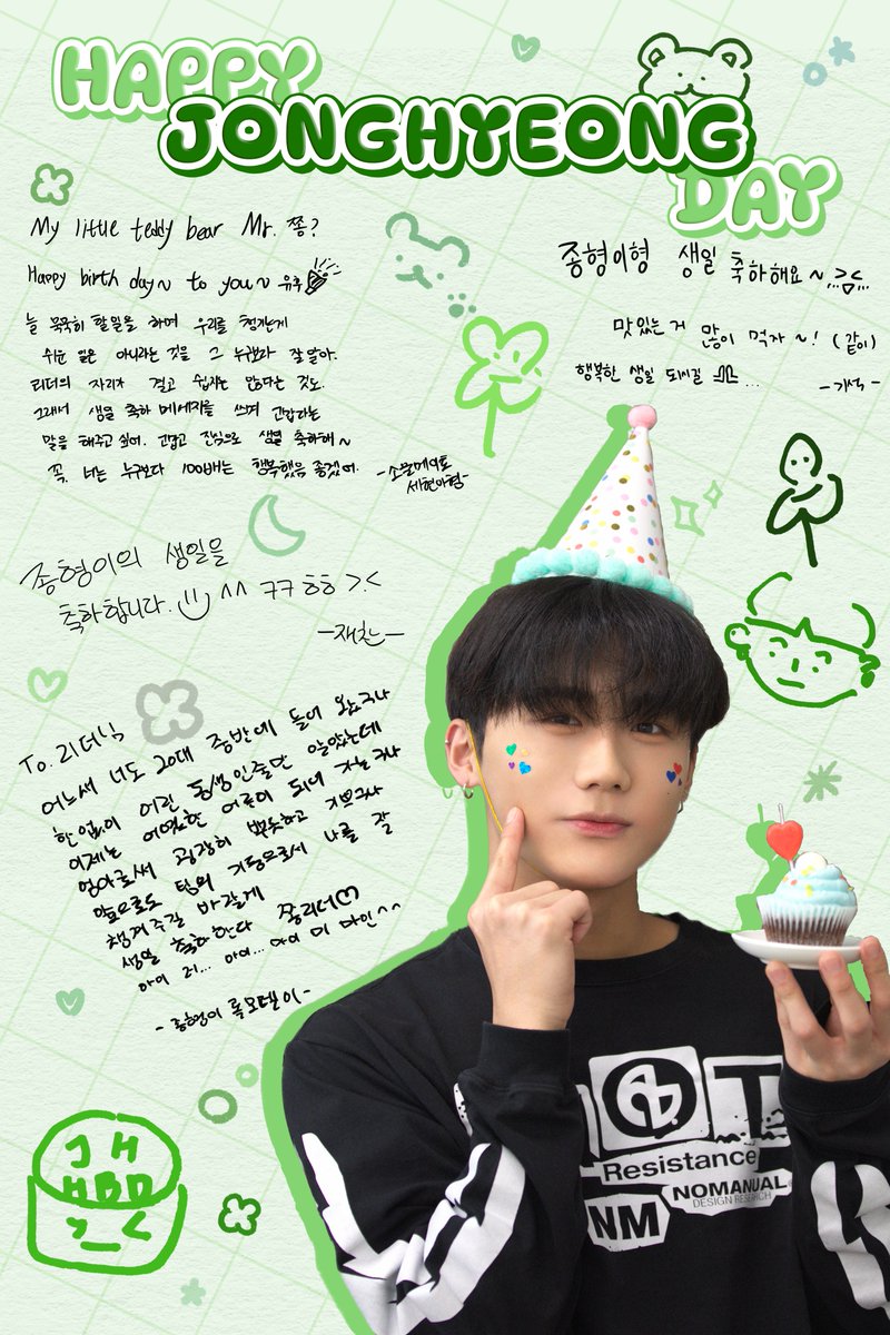 #HAPPY_JONGHYEONG_DAY🐻🎂

🐰🐹🐱🦊💌

#DKZ #디케이지
#종형 #JONGHYEONG