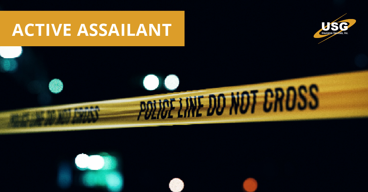 Our #ActiveAssailant coverage offers protection in the event of threatening incidents, providing 24/7 access to Response Line and Critical Incident Response Services. Contact our Marketing team to discuss or submit accounts. #USGINS bit.ly/36Cqsq0