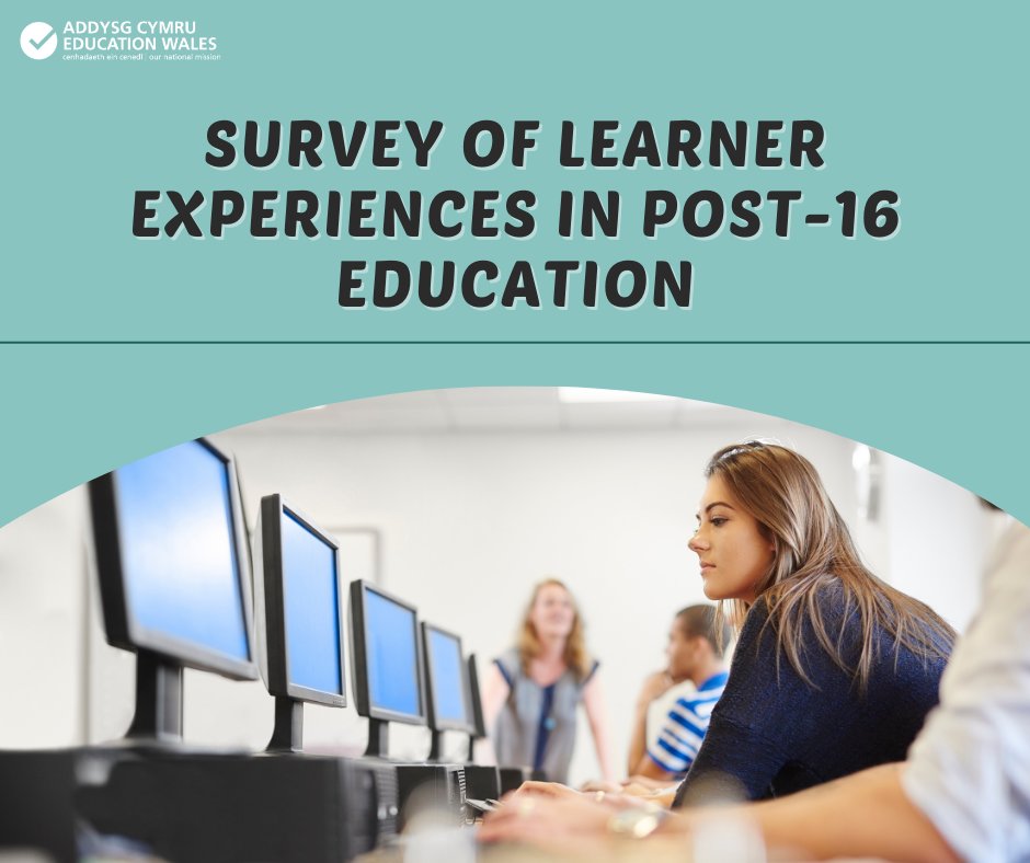 Survey for learners aged 16-24 open now! 📢 We are conducting a survey of learners aged 16-24 to understand the ongoing impact of Covid-19 and other factors on their education. smartsurvey.co.uk/s/2KG2KW/?lang… #LearnerSurveyCymru