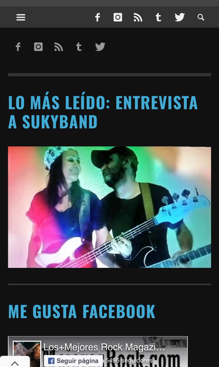Amigos aquí os dejamos la entrevista de @LOSMEJORESROCK @suky_ve @Sukyband losmejoresrock.com/sukyband-entre… #nuevasbandas #nuevosingle #punkrock #rocknroll #Guitarist #basswoman #Hardrock