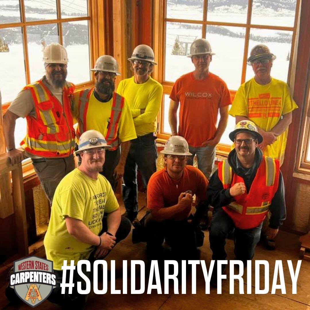 Happy #SolidarityFriday from our Brothers working at Tamarack Lodge in Donnelly, Idaho!

#Idaho #UnionCarpenters #JobsWagesBenefits #Brotherhood #UnionStrong #Carpenters #WeBuildAmerica #BorderToBorder #UnionProud #WSCarpenters