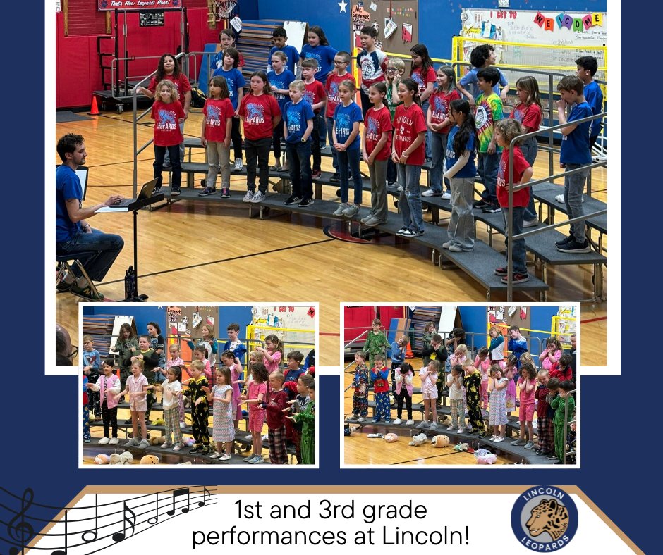 🎼Great 1st and 3rd grade performances last night!
Thank you to our music teacher, Mr. Greenberg. What an awesome job on your first performance!🎶😁