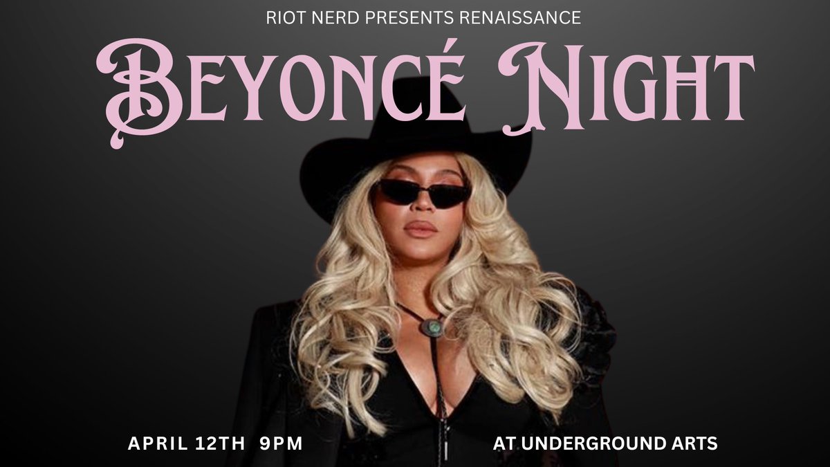** Tonight @ UA ** Who says Beyonce has to be in the room in order to party with her? It's all Bey, all night 🍋 💃 - LOW TICKETS - THIS WILL SELL OUT! bit.ly/BeyonceNight_U…