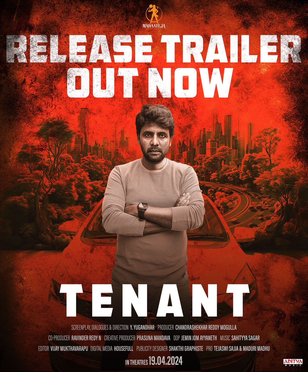 Prepare for an thrilling experience of discovery as we unlock hidden truths! 🧐💥 #TENANT Release Trailer Out Now - youtu.be/-eOP2aekGsE Worldwide grand release at theatres near you from April 19th. ❤️‍🔥 #TENANTOnApril19th ✨ @iamsatyamrajesh @Yugandhar25999 @itsMeghaC…