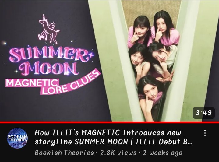 Theory & Analysis of ILLIT 'Magnetic' mv and webtoon Summer Moon lore 

A ridiculously long thread🧵 

Credits mostly to Bookish Theories' video on ILLIT'S mv

Disclaimer: May contains grammatical errors and some of these are just my ideas/opinions :)

#SUMMERMOON #ILLIT #아일릿