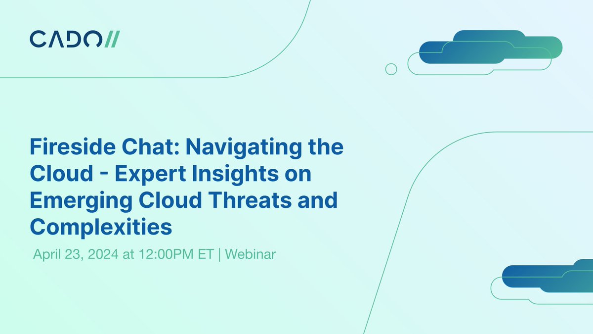 Join James Campbell, Co-Founder & CEO of Cado Security, and Robert Wallace, Senior Director at Mandiant for a fireside chat to delve into the evolution of cloud threats & the unique challenges posed by cloud environments when investigating and responding. hubs.li/Q02sG-TQ0