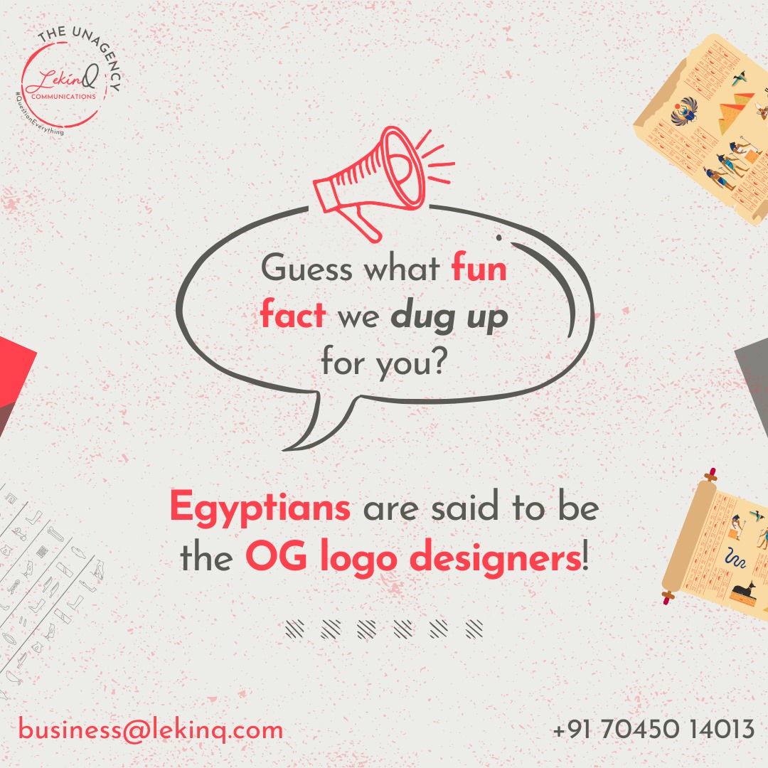 Back in the 13th century, they were all about stamping hieroglyphs on their domestic animals to claim ownership.🖍

Copy: <a href="/ContentGarrage/">Content Garrage</a>
Design: <a href="/LekinQ_/">LekinQ</a>

#LQ #LekinQ #Egyptian #Designers #design #designs #designer #LogoDesign #GraphicDesigner #facts #FactCheck #DidYouKnow
