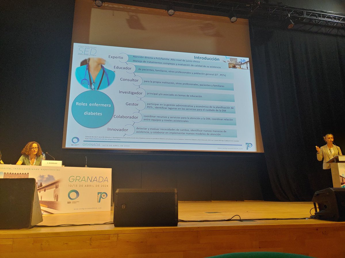 Enhorabuena <a href="/susanapicamont1/">Susana Pica</a>   Brillante exposición en #SEDiab2024
Primera foto real de  #Educacionterapeuticaendiabetes y  Roles de #enfermeras en #diabetes en España