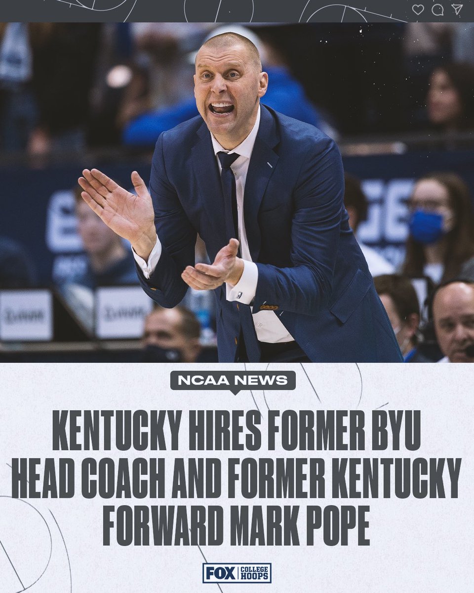 Mark Pope returns to @KentuckyMBB as the new HC