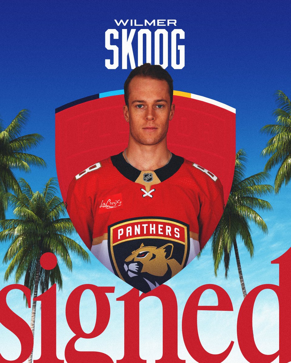 Signed ✍️ We have agreed to terms with forward Wilmer Skoog on a one-year, two-way contract commencing in the 2024-25 season! 📝 » flapanthers.co/skoog4-12