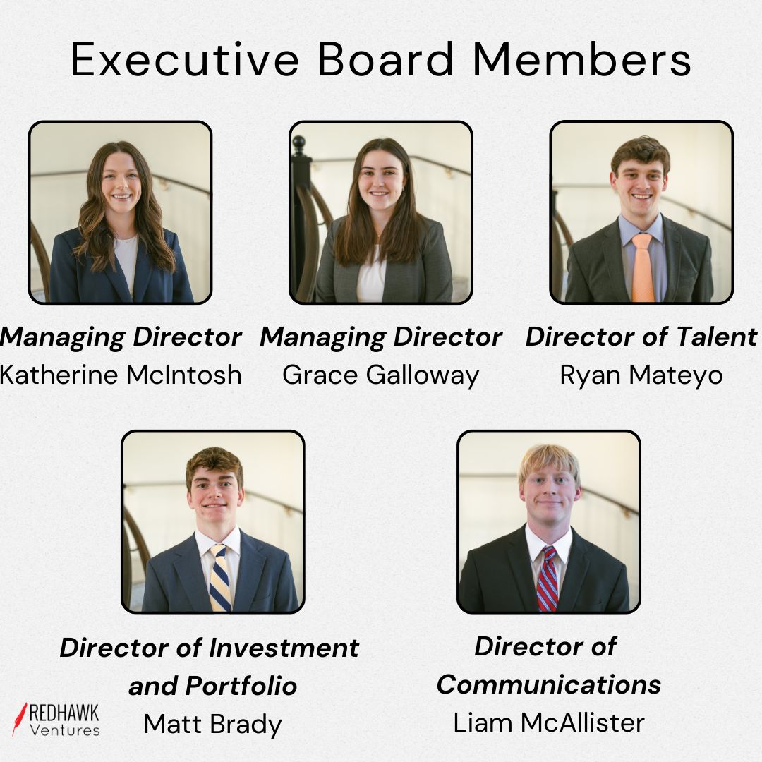 @MiamiUniversity @FarmerSchoolMU @MiamiU_ENT excited to introduce newly elected @RedHawkVentures Executive Team members for 2024-2025 ow.ly/AjCa50Rf1nS #LoveandHonor #BeyondReady #VentureCapital @StartupCincy @MidwestStartups @MiamiAlum