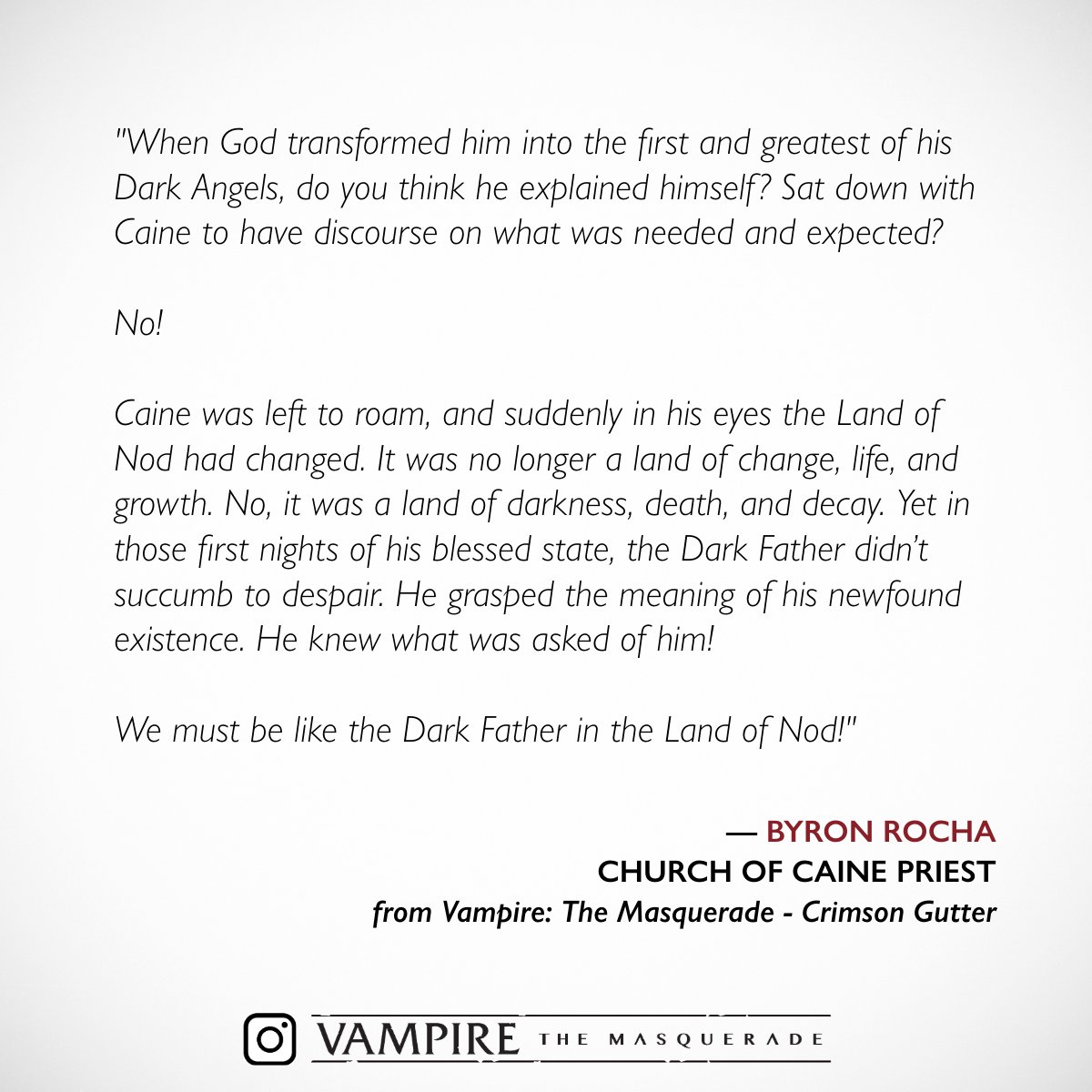 Vampire: The Masquerade - Crimson Gutter chronicle book is now available for everyone in PDF! Start a brand new Vampire story or incorporate the book's plots and characters into an existing one now: renegadegamestudios.com/pdf-vampire-th…