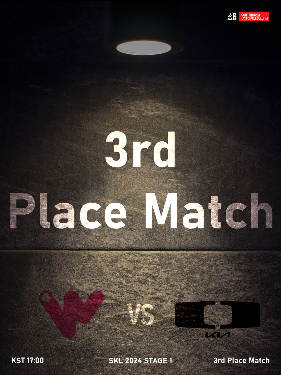 [𝐒𝐨𝐮𝐭𝐡 𝐊𝐨𝐫𝐞𝐚 𝐋𝐞𝐚𝐠𝐮𝐞 𝟐𝟎𝟐𝟒 𝐒𝐭𝐚𝐠𝐞 𝟏 - 𝟑𝐫𝐝 𝐏𝐥𝐚𝐜𝐞 𝐌𝐚𝐭𝐜𝐡]    

Today's Match            

⚔️<a href="/R6_DplusKIA/">Dplus Kia_R6</a>
⏰17:00      
📺youtube.com/@RainbowSixKor… 

#WEBLWIN