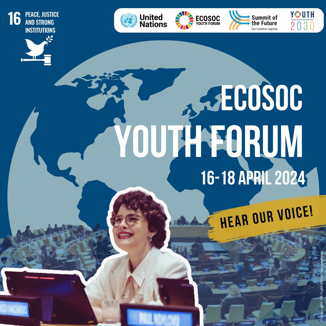 💼 While the global median age is just over 30 years, the average age of an MP is 51 years.
To achieve #SDG16, let’s make room at the table for young people at all institutions. 🏛️

➡️ See how they’re doing it at the @‌UNECOSOC #Youth2030 Forum: bit.ly/EYF2024