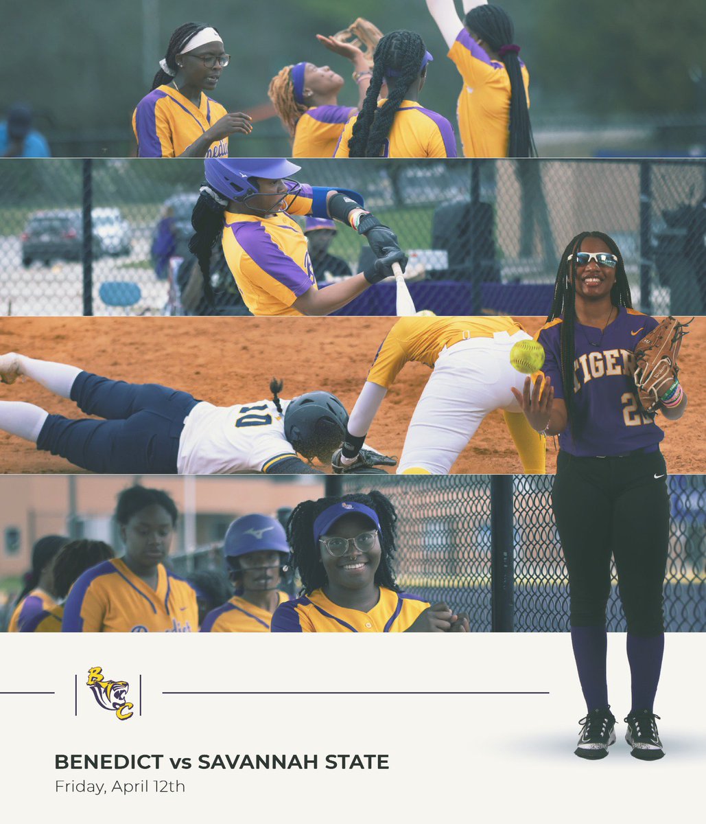 GAMEDAY! @benedictsoftball 🆚 @savstate_sb ⏰ 1:00 DH 3:00 📍Columbia, SC 🏟️ Tiger Field. #thebestofBC