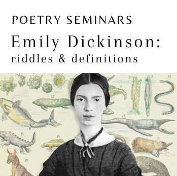 Teaching a 2-hr seminar and generative craft class on Emily Dickinson, the dictionary, and riddles. This Sunday, 3 pm EST over Zoom. ($33!) mayacpopa.com/onlineclasses/…