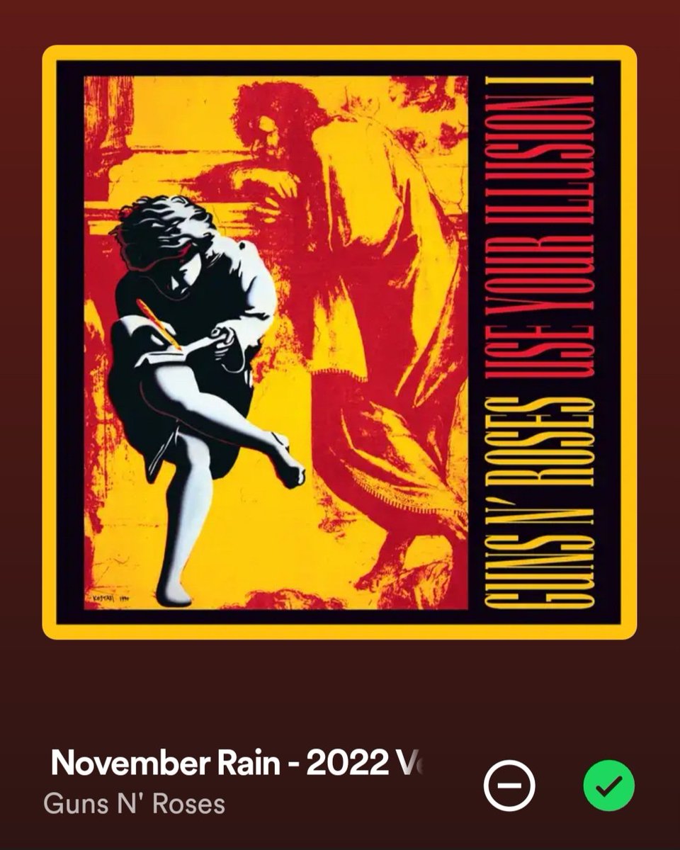 That was 8 minutes and 55 seconds well spent🎸🥁🎼 #NovemberRain #GunsNRoses