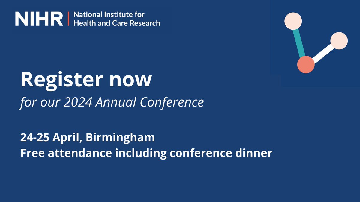 📢 The 2024 NIHR SSCR annual conference is an unrivalled forum for new social care evidence and insights. This will be the final conference of SSCR Phase III. 📄 The conference programme is out now. Read it in full, and register, here⬇️ sscr.nihr.ac.uk/event/nihr-ssc…