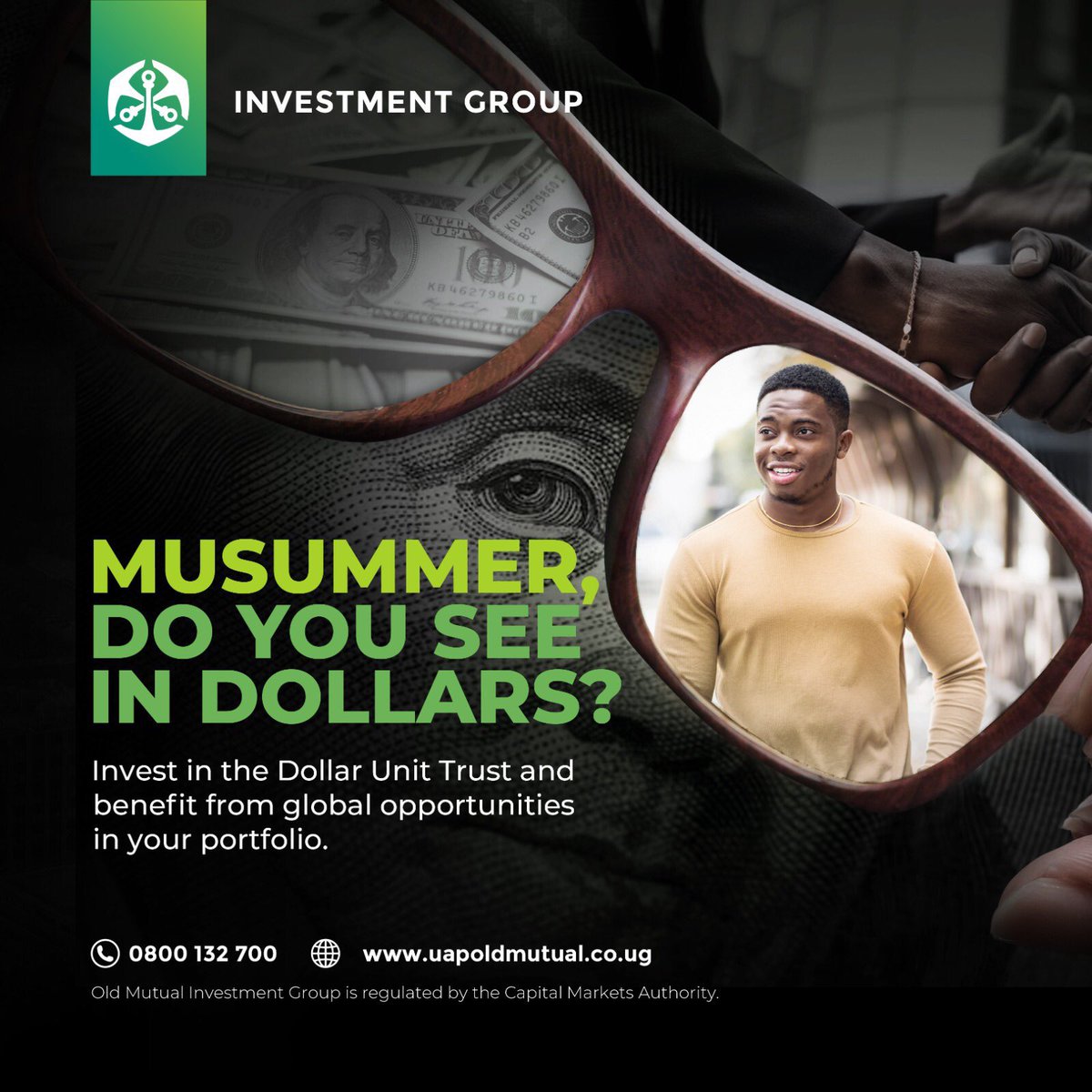 Musummer, don’t let relatives eat your ka money back home. Invest with @UAPOldMutualUg today and watch your money multiply every single day. #DollarTrustUnit #TutambuleFfena