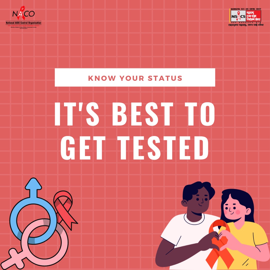 HIV awareness starts with you. Get informed, get tested.

#NACOIndia #Call1097 #KnowYourStatus
#GetTested #EndStigma #HIVPrevention
#StayInformed