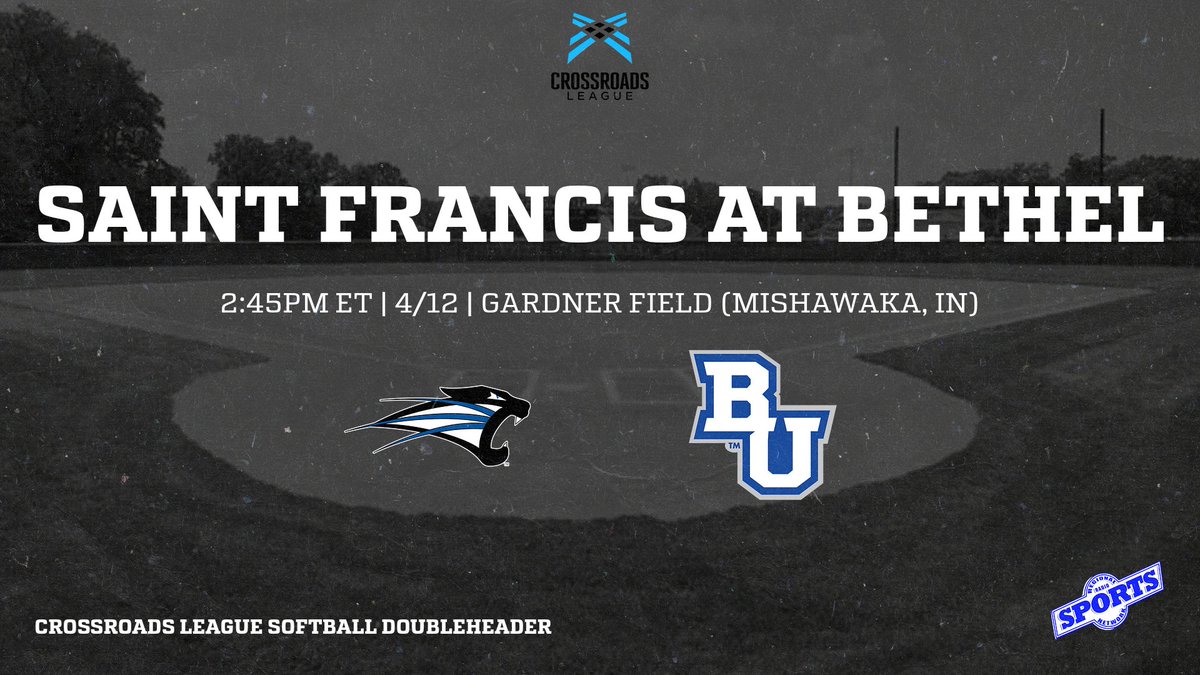 College softball is in action today as the Bethel Pilots host the Saint Francis Cougars in a Crossroads League doubleheader! Join Paul Condry at 2:45PM ET for pregame coverage from Gardner Field! Check it out on the Bethel Pilots Sports Network and rrsn.com!
