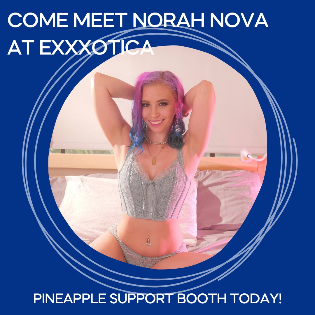 Heading to @EXXXOTICA?! @Norah_Nova will be signing at our booth all weekend!