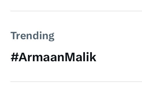 #ArmaanMalik is trending! #Always ALWAYS STREAMING PARTY