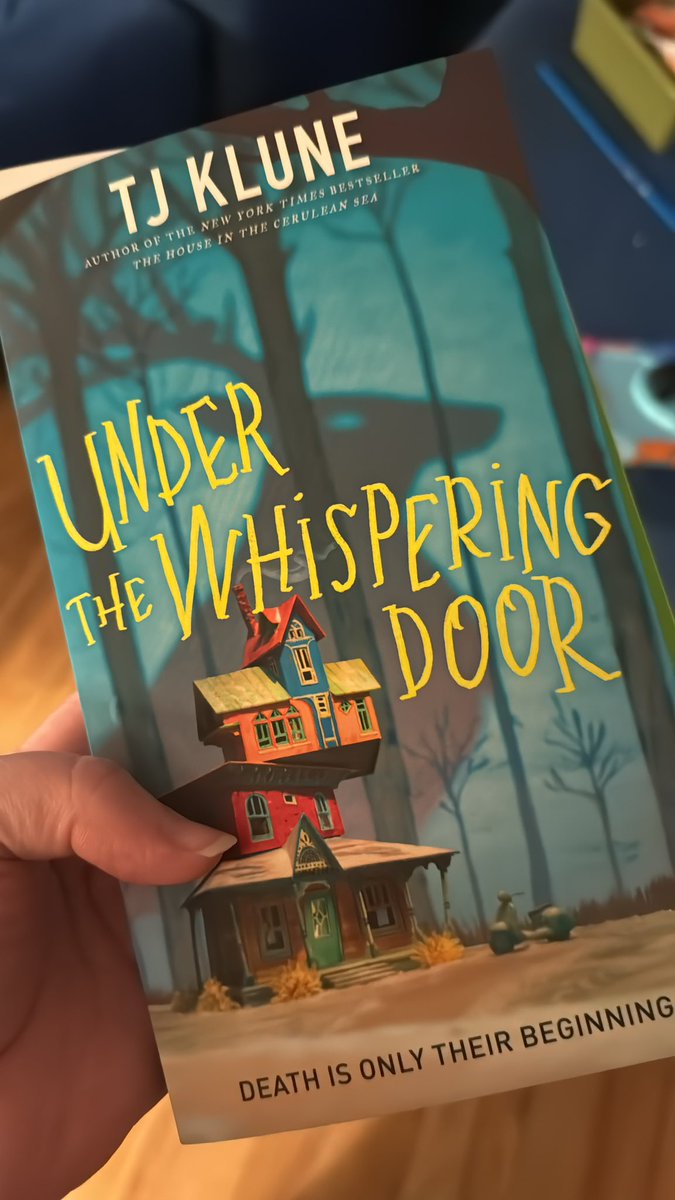 @goodreads Under the Whispering Door by TJ Klune. I’m about 1/3 way in and loving it so far!