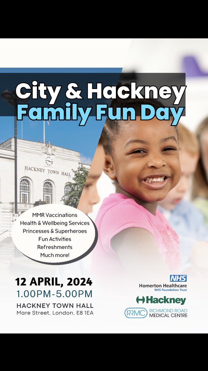 Members of our #Neighbourhoods team are having a great afternoon talking with families at the City & Hackney Family Fun Day! #healthandwellbeingservices #communityoutreach #healthyfamilies