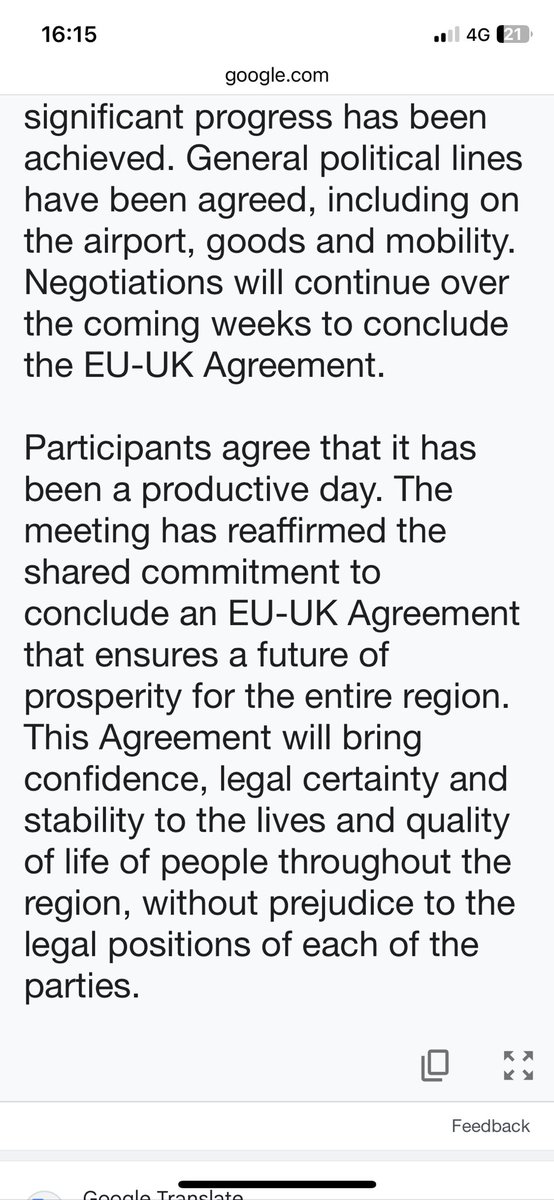 Joint communique from EU and U.K.