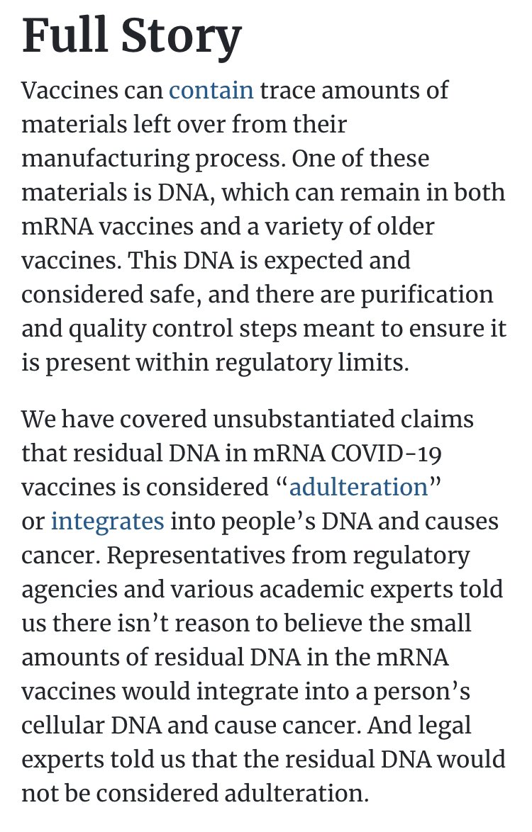 Never forget that we went from there is no DNA in the “vaccines” to ok there is but it’s fine.