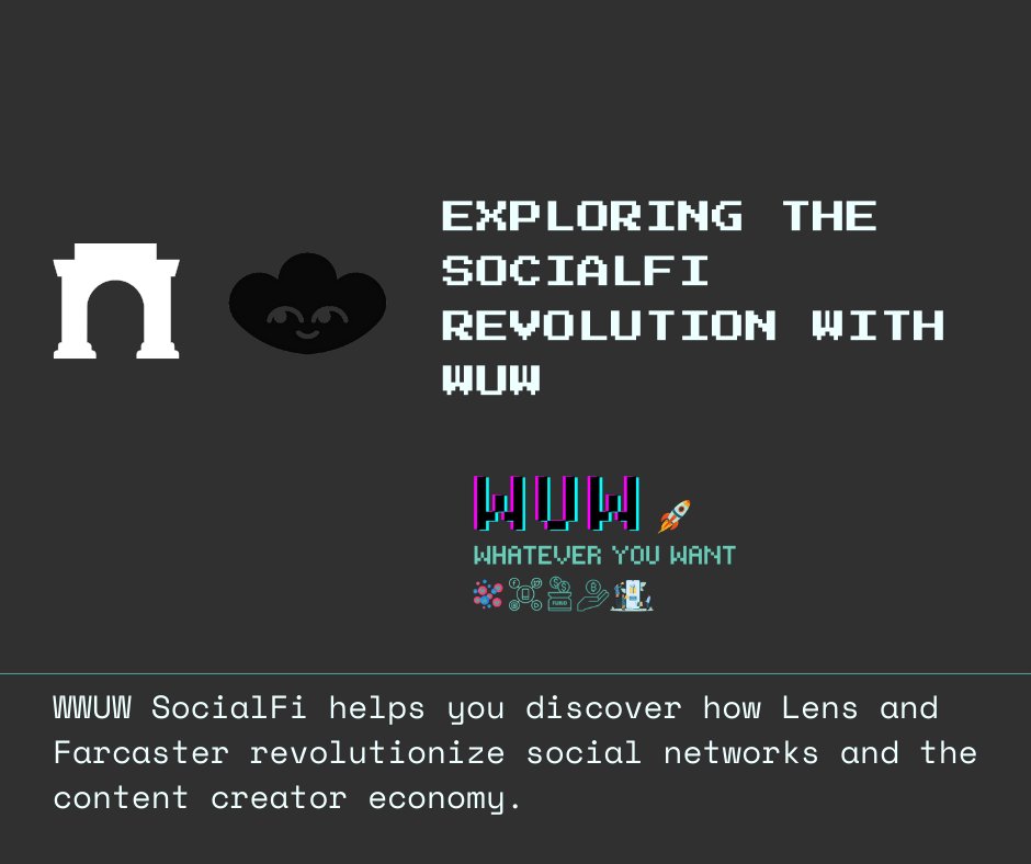 For you, what is SocialFi?

SocialFi is the fusion of social networking and finance, where your digital interactions can have financial value with ownership. (Let us know your point of view)

Platforms such as Lens, and Farcaster are pioneering this blend, offering users ways to…