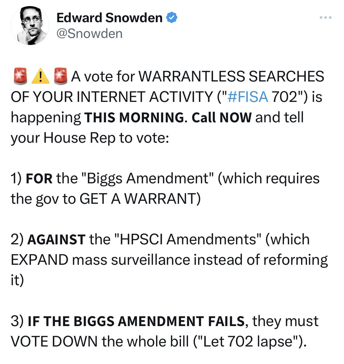Biggs Amendment 👇👇👇

#FISA #FISA702
