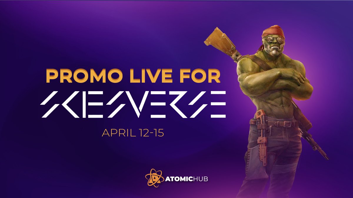 📣Get hyped for our next @0xPolygon Promo partner: @skies_verse! 🌌 Step into the post-apocalyptic realm of tactical RPG excitement. 💥 Mine, craft, conquer—it's all yours to command! 🤩Experience the magic of Polygon: promo.atomichub.io/polygon. 🥳Join our party :