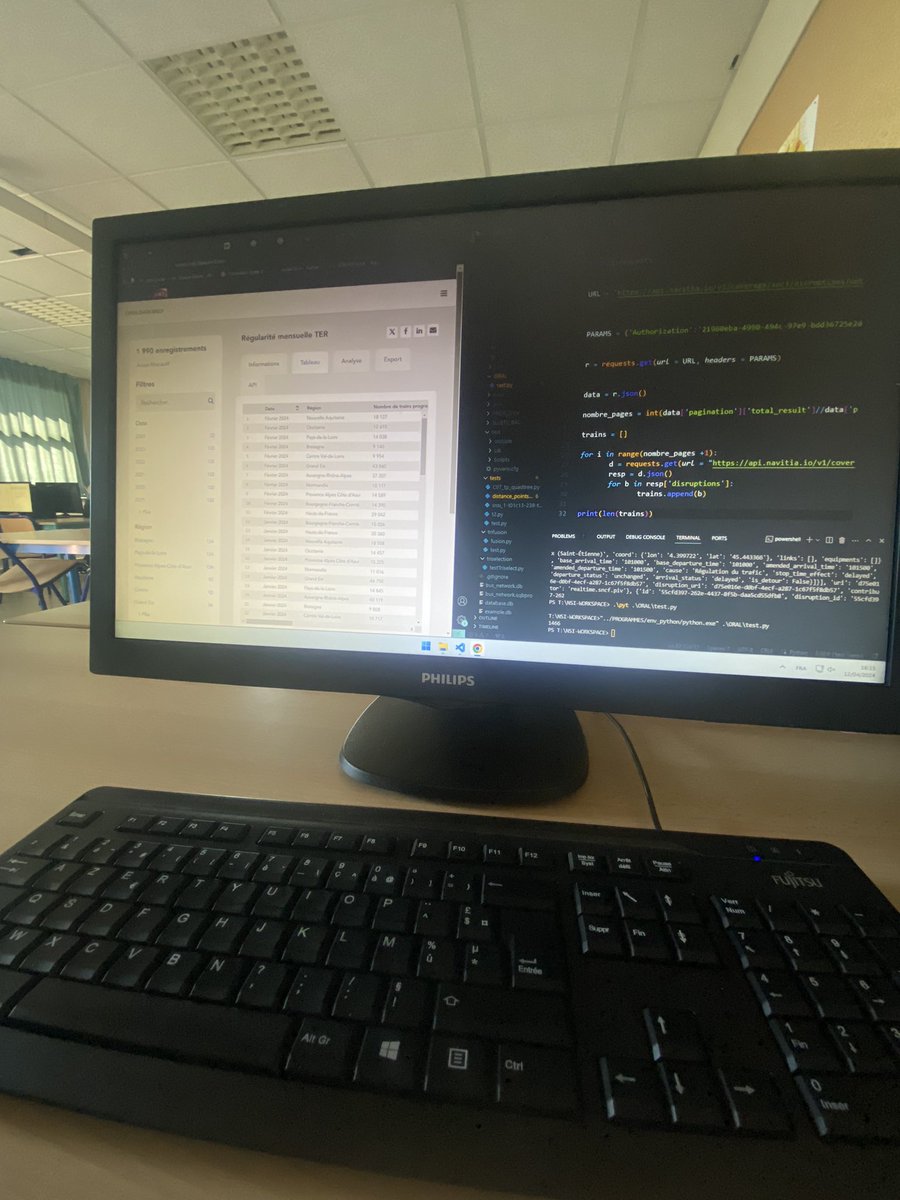 Quand tu fais un sujet de grand oral NSI sur les stats SNCF en utilisant l’open data @SNCFNumerique et l’api @navitia 👀👀 (cc @Micode @sncfisajoke pour l’inspiration)