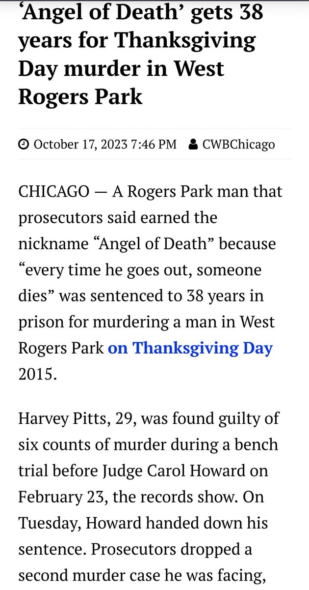 .@CWBChicago was the only local media outlet that followed the story of the killer of my little brothers best friend. Kim Foxx ultimately dropped the charges because he got convicted of a another murder. No justice for the family or friends of Albert.