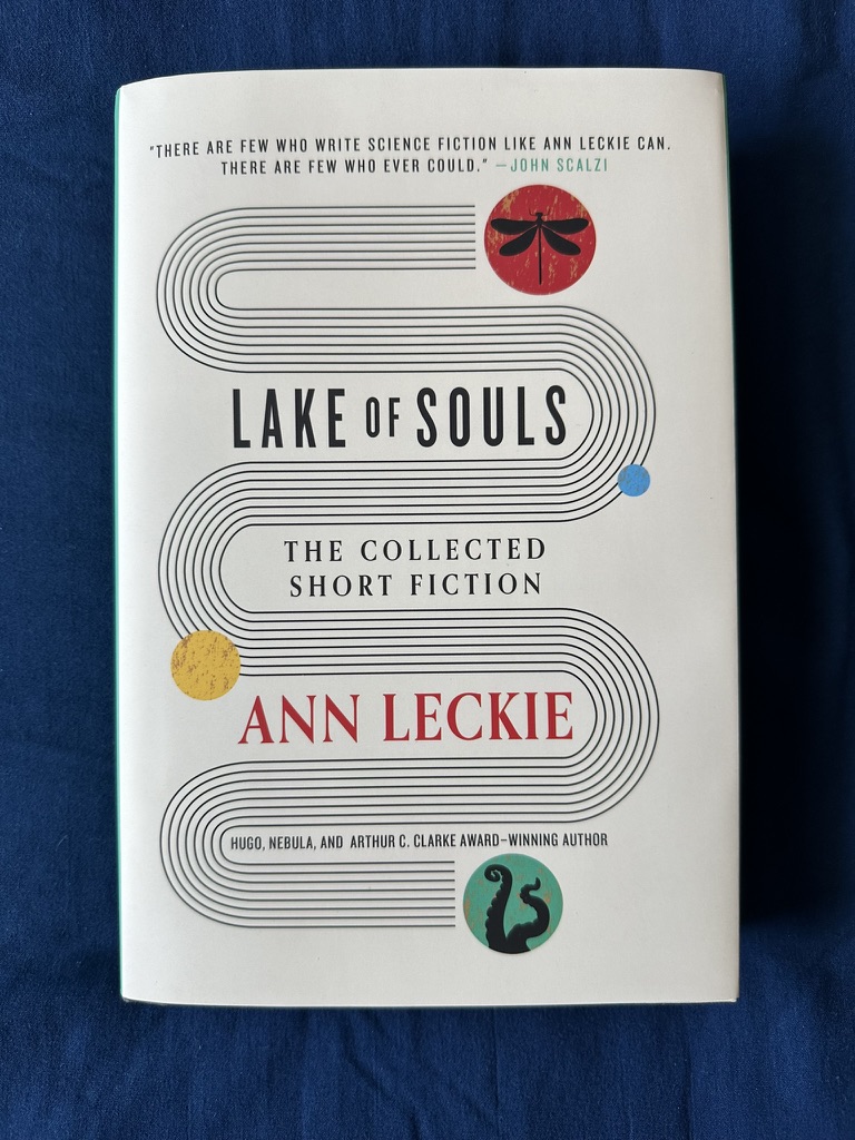 It was a post-eclipse #BoxOfBooks day. From my independent bookseller, I received #AnnLeckie's short story collection, Lake of Souls. #SF #Fantasy