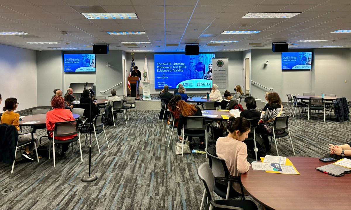 We're honored to host the April edition of the Interagency Language Roundtable this AM, featuring presentations on OER for less commonly taught languages, ACTFL listening proficiency testing, and understanding outcomes from language programs like the #TitleVI FLAS fellowships!