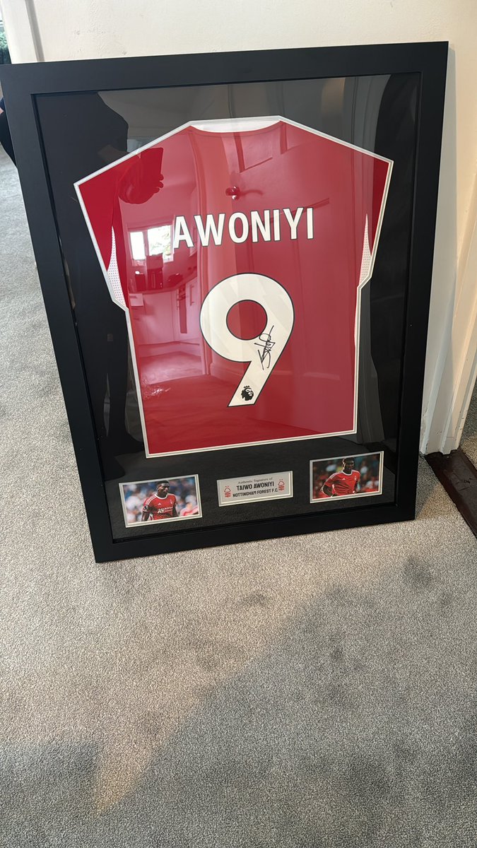 TAIWO AWONIYI SIGNED AND FRAMED SHIRT Comes with certificate of authenticity £10 a square All proceeds go to the Banyard family from Essex where I’m from Here is their story gofund.me/8ab2d370 Comment for details please #NFFC #nffc #forest #reds #Nottingham