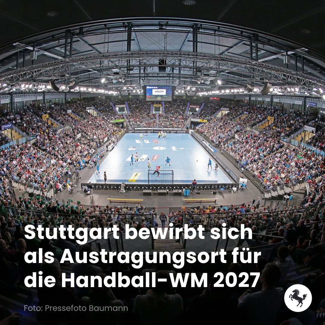 Der Deutsche Handball-Bund wird 2027 die Weltmeisterschaft der Herren ausrichten. Die Landeshauptstadt Stuttgart hat heute gegenüber dem DHB ihr Interesse bekundet, die Porsche-Arena als Spielort zu stellen. ℹ️ Alle Infos: stuttgart.de/service/aktuel…