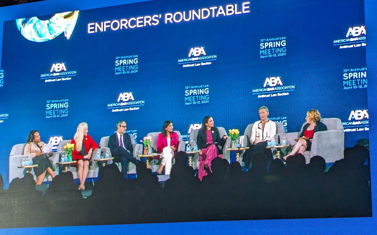On the Enforcers' Roundtable at #atspring the line is that @JusticeATR chief Jonathan Kanter is the #diversity candidate #antitrust