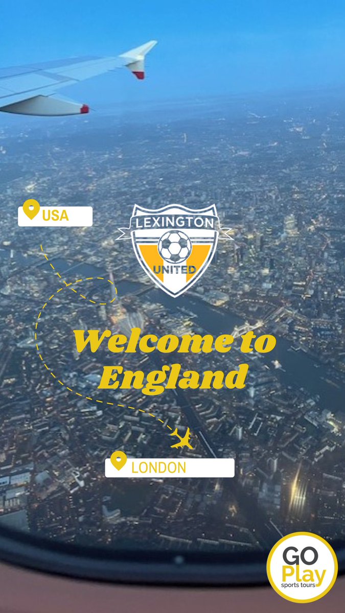 Welcome to England @LexUnitedSoccer ⚽️🏴󠁧󠁢󠁥󠁮󠁧󠁿✈️