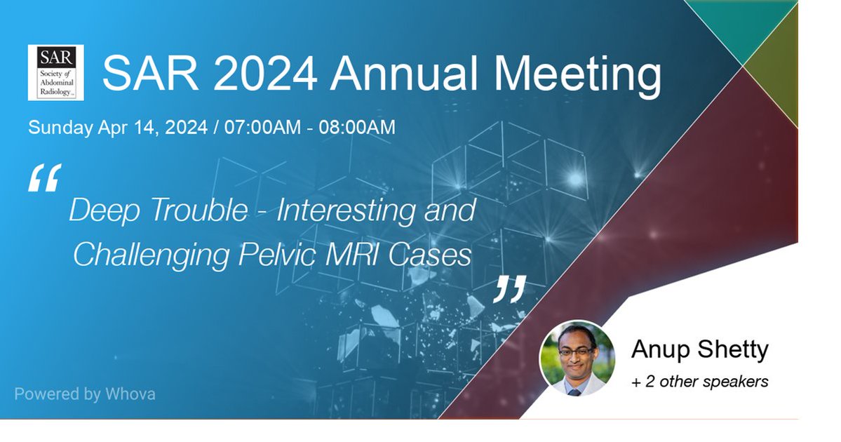 Challenge yourself with interesting and educational pelvic MRI cases courtesy of Richard Tsai, Daniel Ludwig and me, as part of the on-demand content (no in-person session) from the #SAR24 annual meeting. @MIRimaging @WUSTLmed @WashUAcadEd