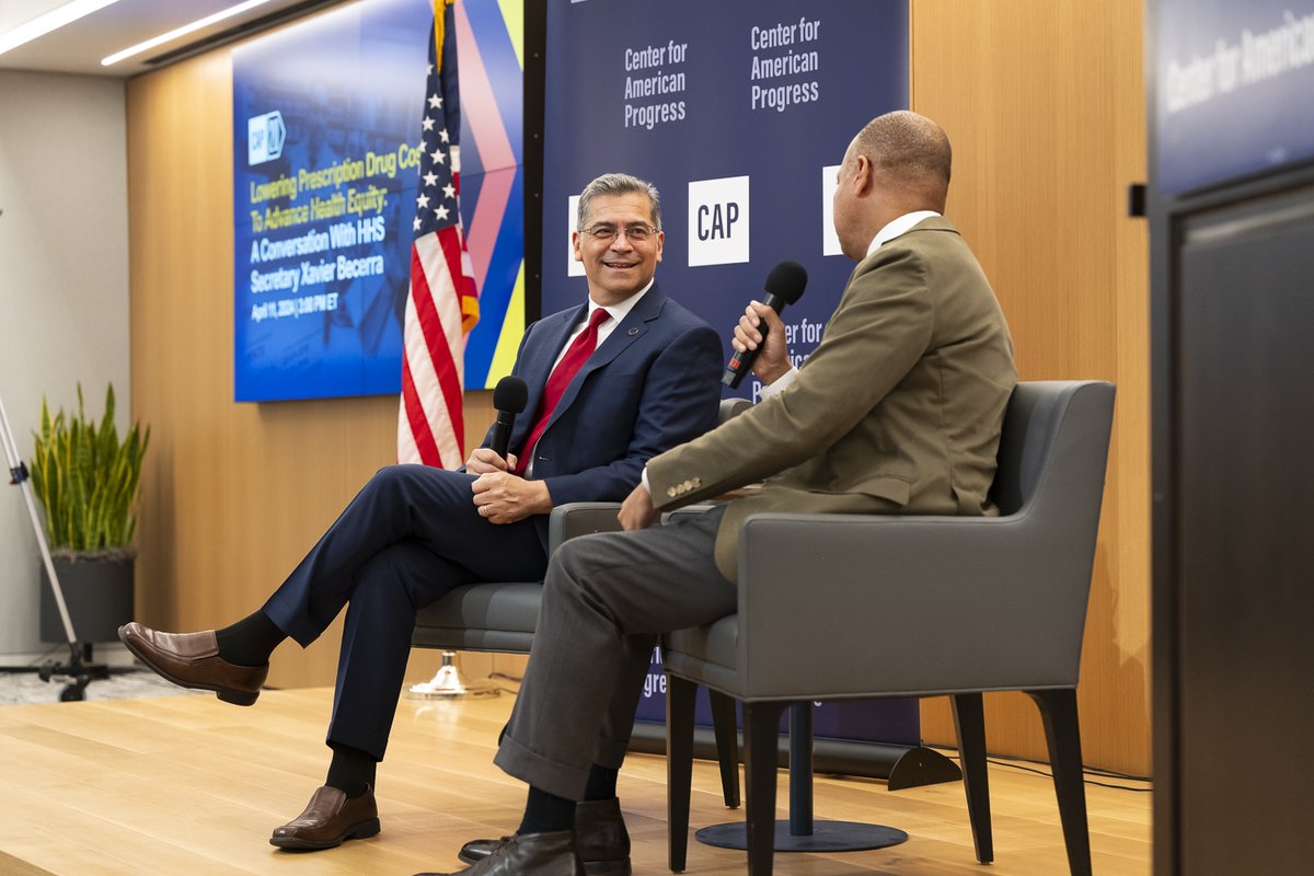 Black & Latino Medicare enrollees struggle to afford their prescription drugs at rates up to 2x higher than white enrollees. For National Minority Health Month, I sat down with @amprog to talk about how @POTUS’ drug pricing reform is helping to reduce these health disparities.